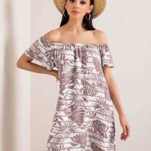 Ecru-beige dress Flamenco