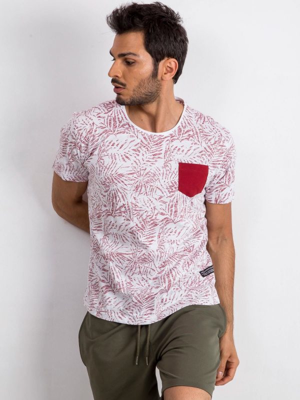 Burgundy t-shirt for men Ready