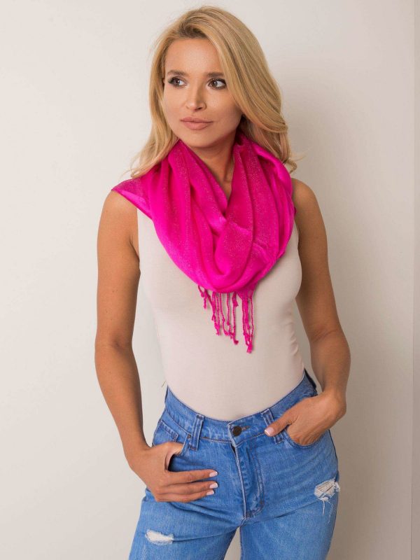 Fuchsia Women's Scarf with Fringe