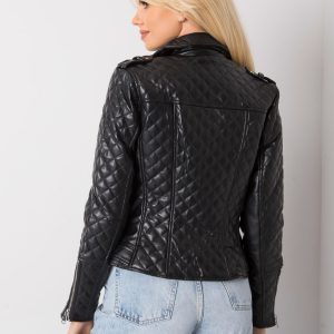 Candy Black Quilted Ramone Jacket