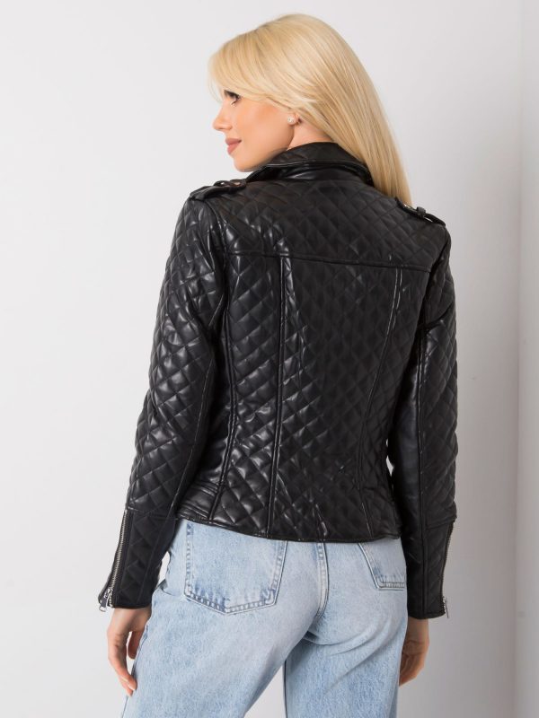 Candy Black Quilted Ramone Jacket