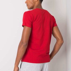 Kendrick Cotton Men's Dark Red T-Shirt