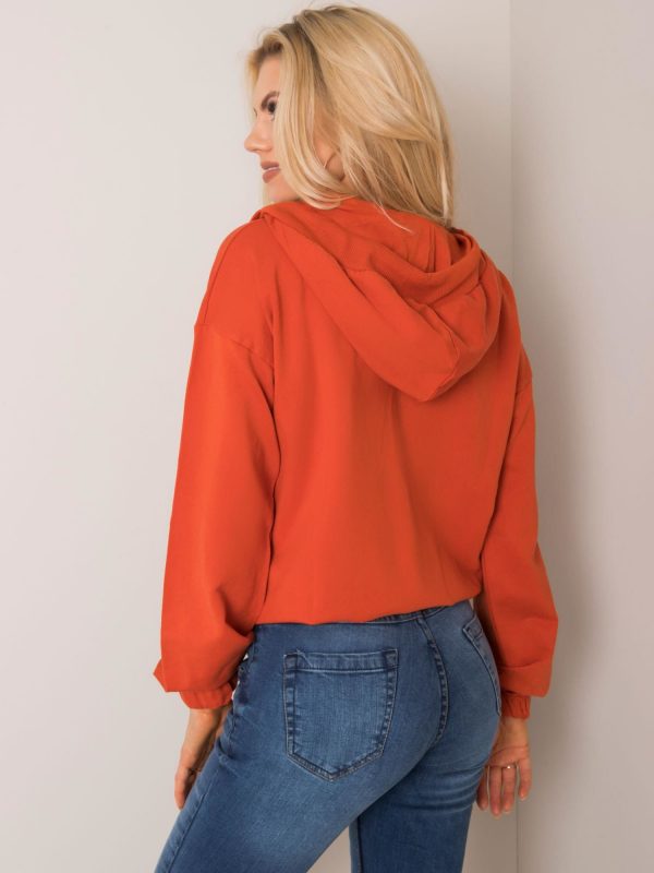 Dark orange sweatshirt by Thea