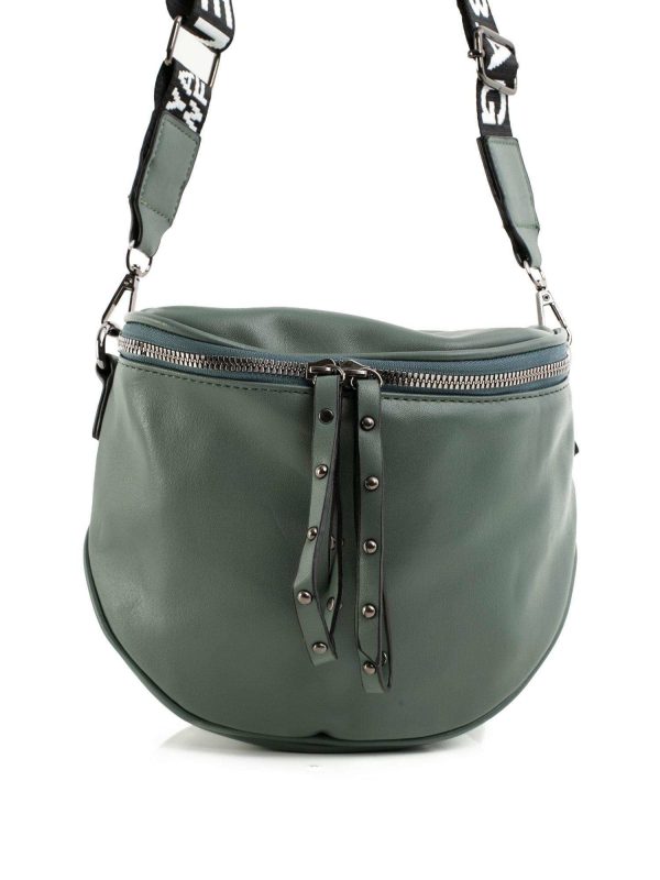 Green Grey Eco Leather Handbag