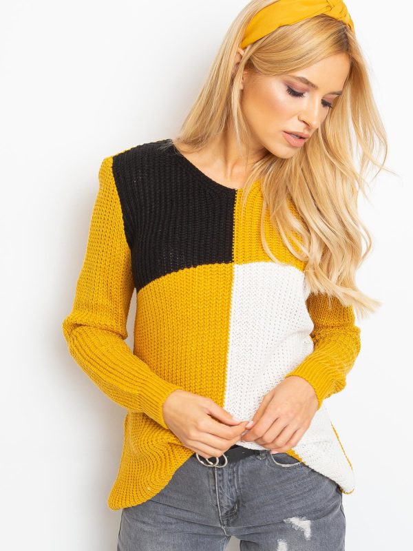 Mustard Black Latina Sweater