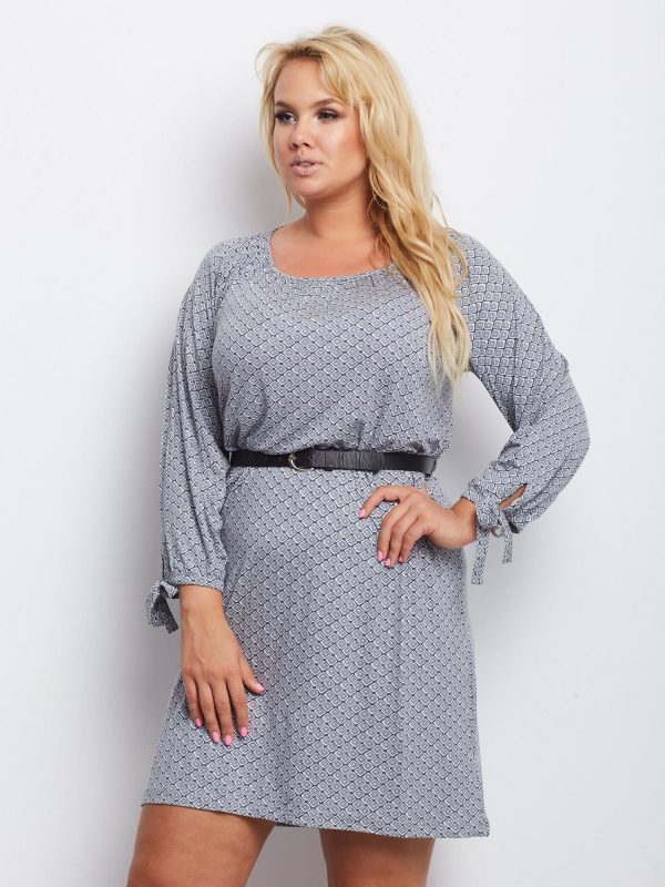 Grey Nebraska Plus Size Dress