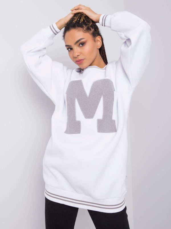 Marie RUE PARIS white sweatshirt