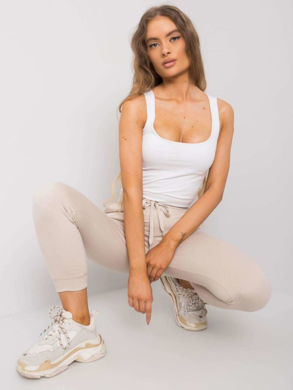 Beige sweatpants for women Shaila