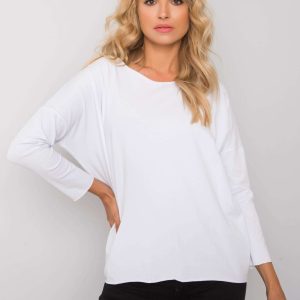 White Carlee Cotton Blouse