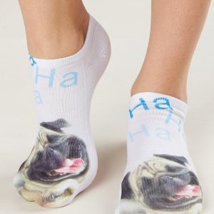 Cotton Ladies Socks with Print