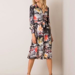 Dark Grey Painting Dress