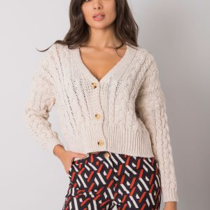 Beige sweater with buttons with braids Avezzano SUBLEVEL