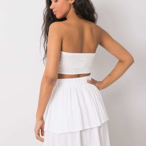 White skirt with flounce Eden SUBLEVEL