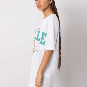 White T-shirt for women with print Margaret RUE PARIS