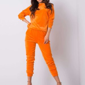 Orange velour set Brenda RUE PARIS