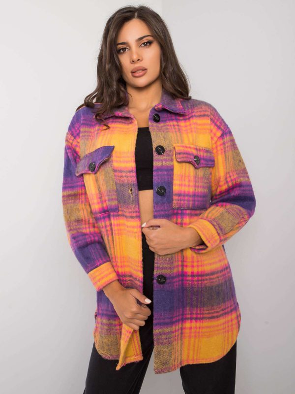 Mustard Pink Warm Yomme Plaid Shirt