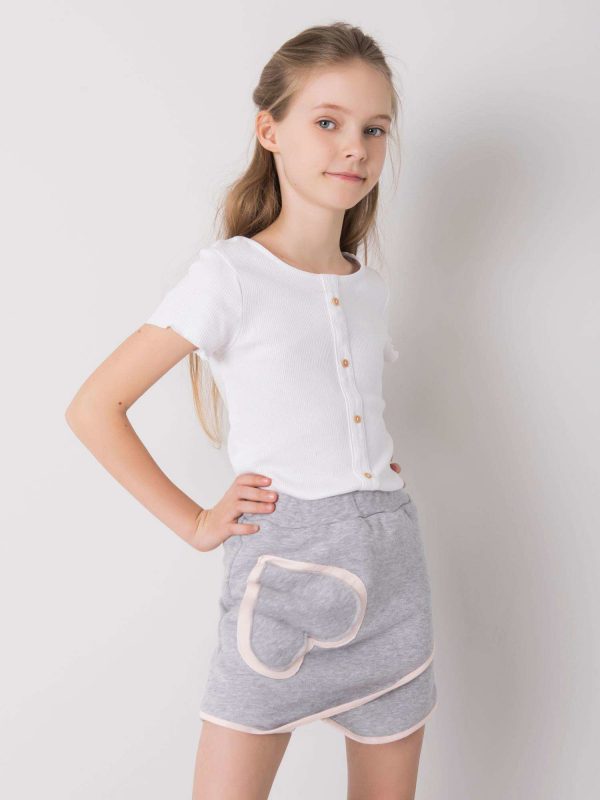 Gray shorts for girl DODO KIDS