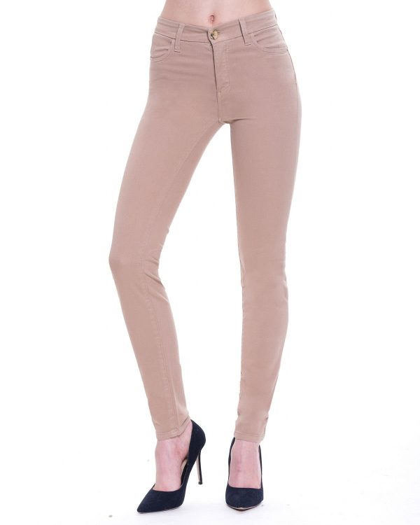 STRADIVARIUS Beige skinny tube pants