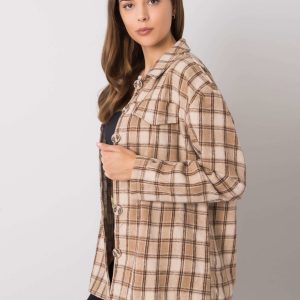 Patrizia beige checked shirt