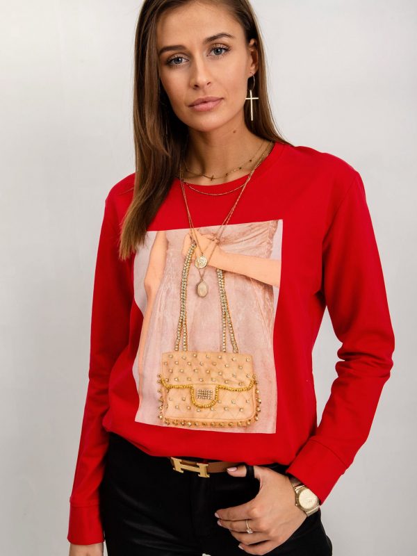 Adelaide Red Sweatshirt