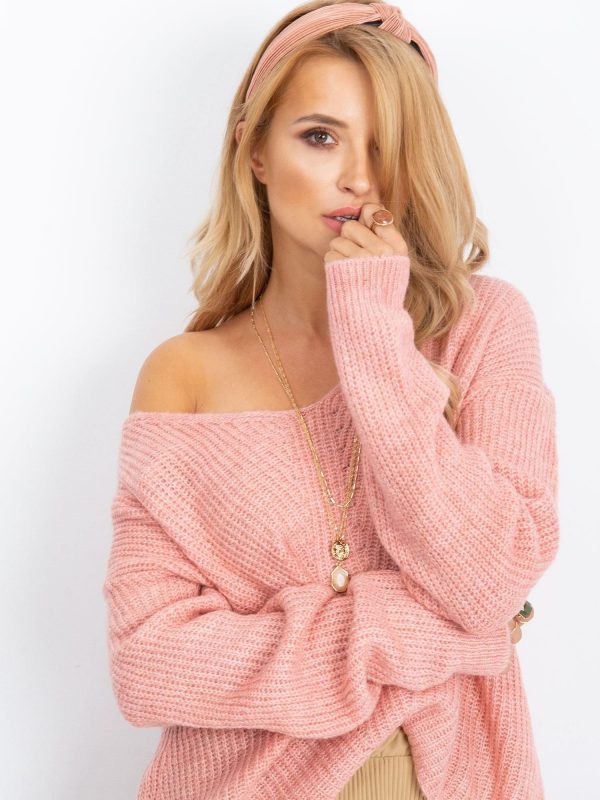 RUE PARIS Pink Sweater Touch