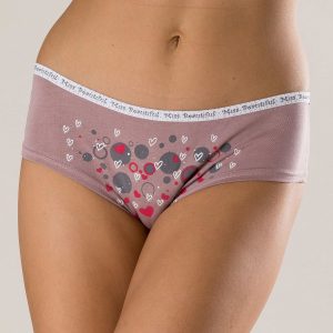 Cotton panties for women dark beige