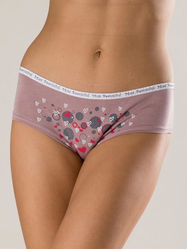 Cotton panties for women dark beige