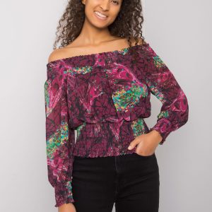 Purple Spanish blouse with Cornwall patterns