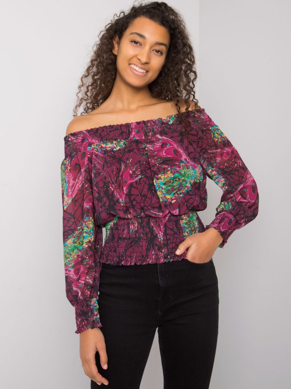 Purple Spanish blouse with Cornwall patterns