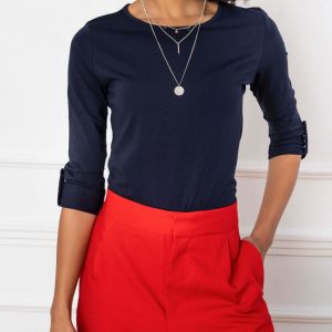 Navy blue blouse Mindy