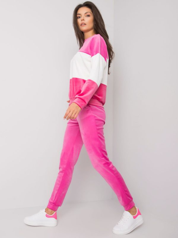 Pink velor set Andrine RUE PARIS