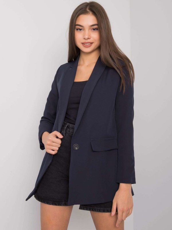 Navy blue jacket for women Ophelie OCH BELLA