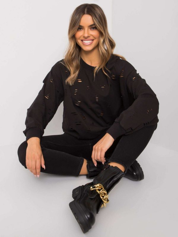 Catalina black cotton sweatshirt