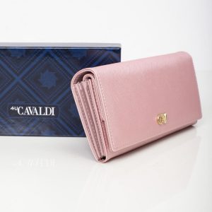 Pink rectangular women's wallet