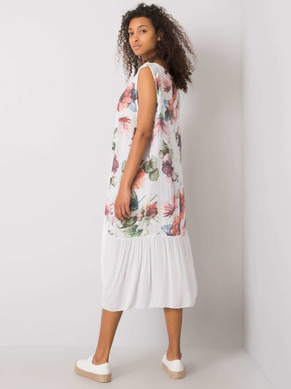 Olympia White Floral Dress