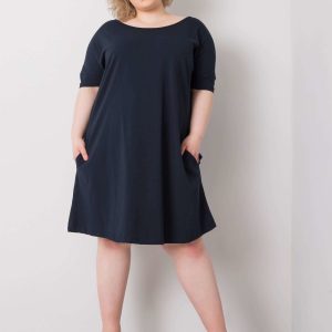 Navy blue plus size dress Bellamy