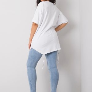 Clare Plus Size White Blouse