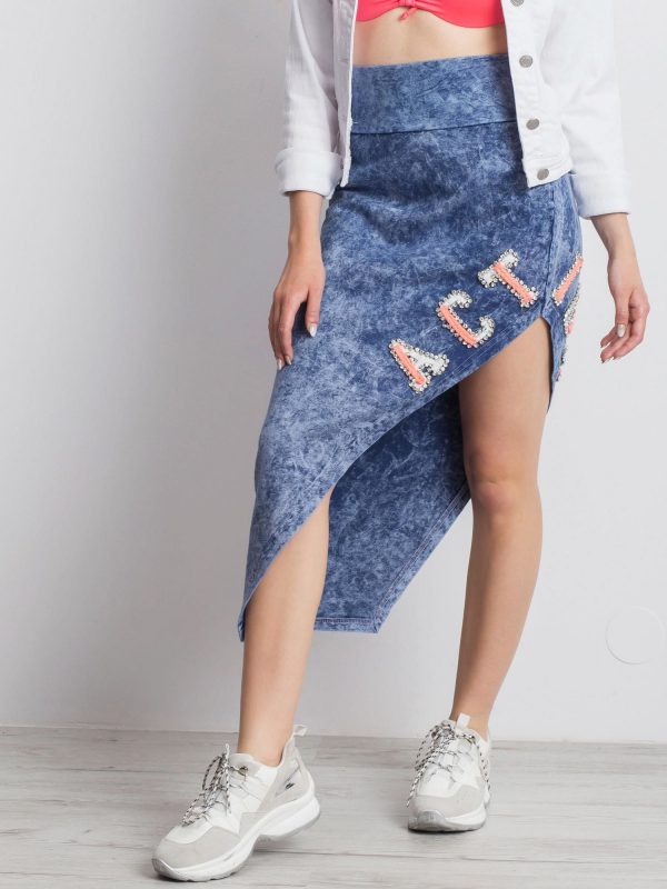 Blue Ditsy Skirt