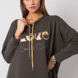 Dark khaki tunic Kitten