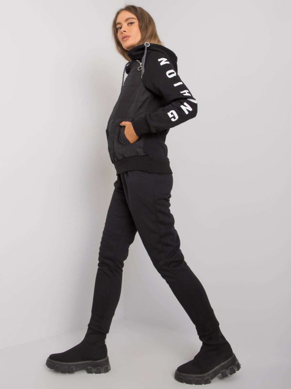 Danika black sweatsuit set