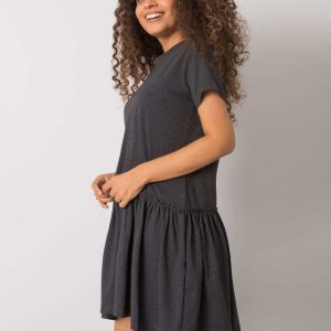 Graphite Ruffle Cammie Dress