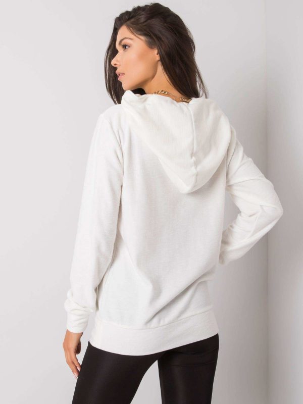 Ecru kangaroo sweatshirt Eyana FOR FITNESS