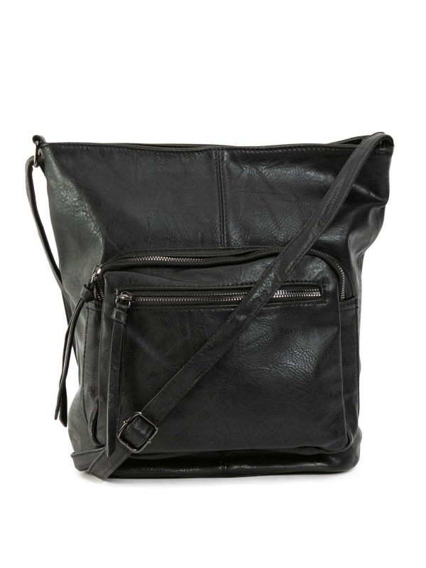 Black Imitation Leather Bag