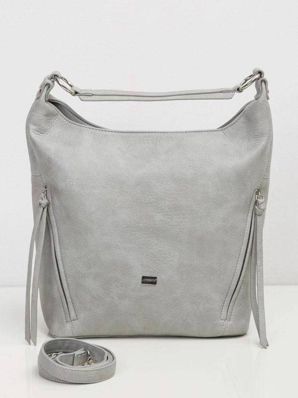 Grey city bag shoulder bag