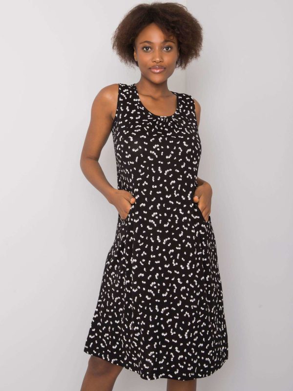 Black and White Patterned Ishita Dress