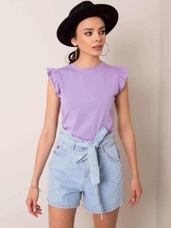 Purple blouse Figure RUE PARIS