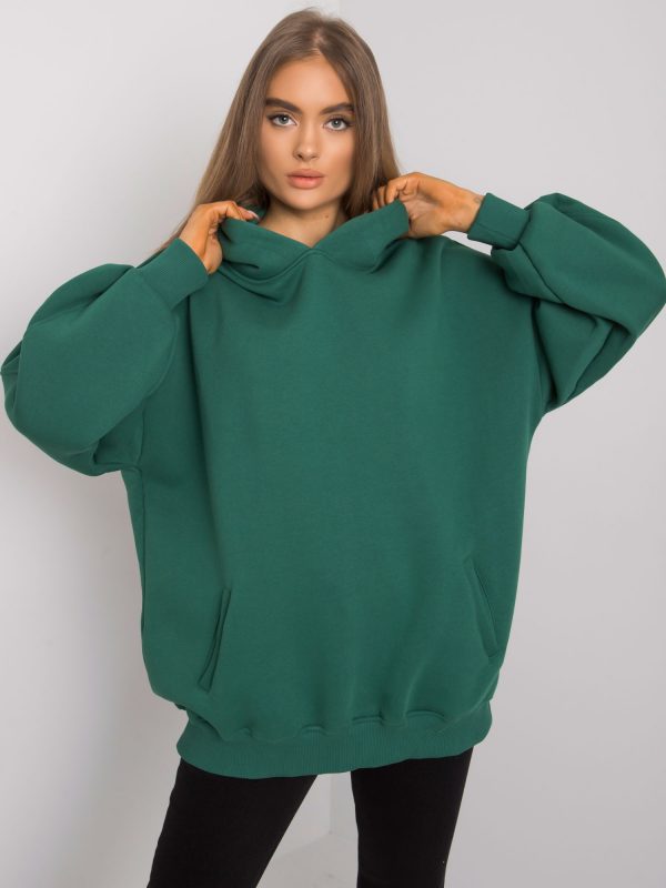 Dark Green Michele Women's Hoodie