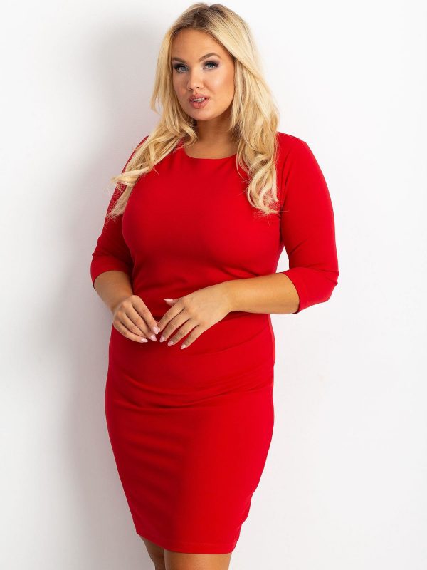 Clara Red Plus Size Dress