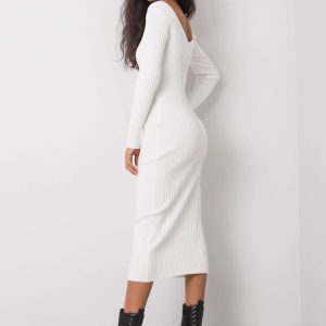 White Fit Anette Dress