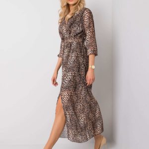 Brown and black Selma dress